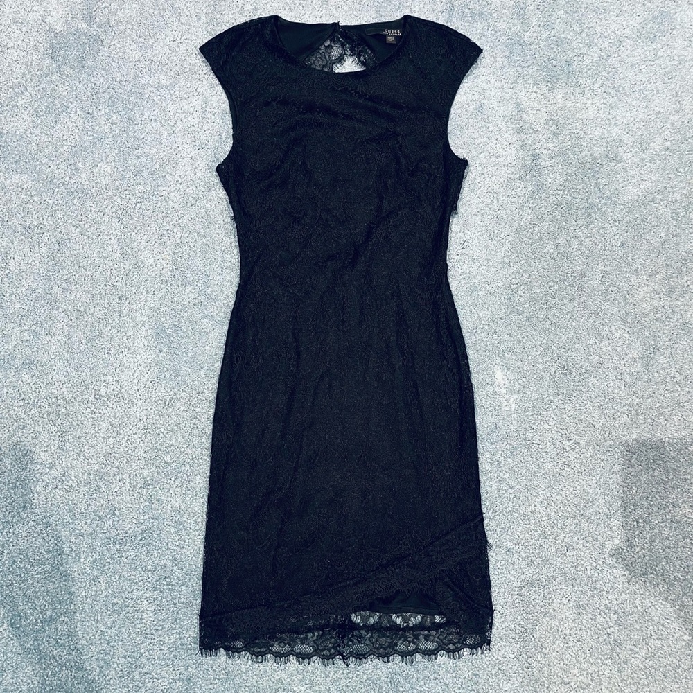 Guess lace body on dress XS